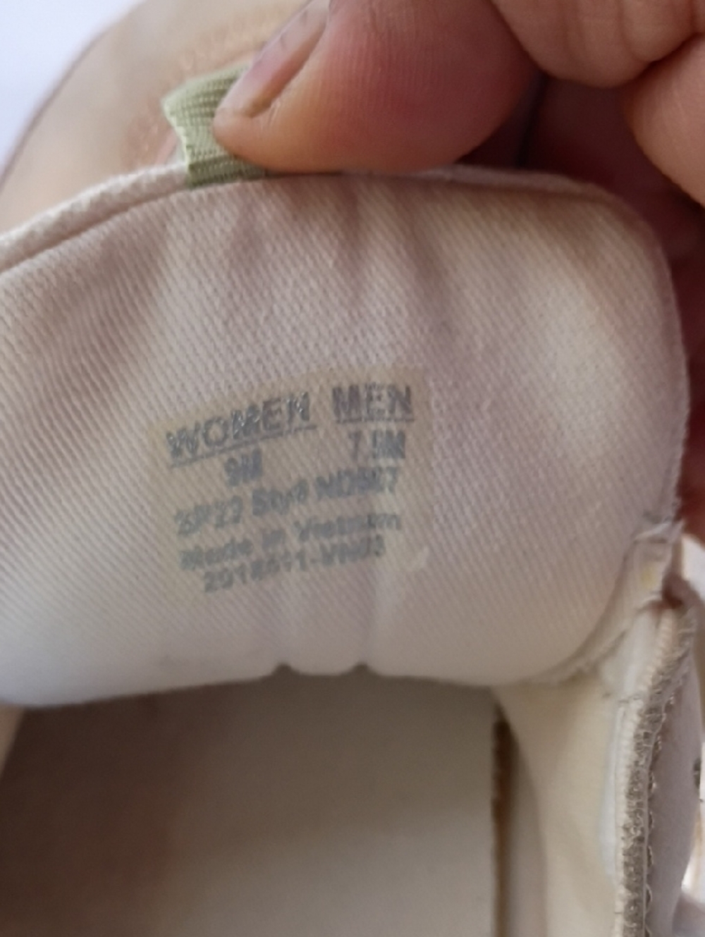 Madewell Unisex Neutral Pastel Casual Sneakers - Cream, Blush & Mint Size 9 - Picture 6 of 8